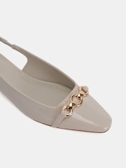 Novo Cream Colish Hardware Slingback Flats - Image 5 of 6