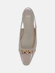 Novo Cream Colish Hardware Slingback Flats - Image 6 of 6