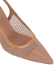 Novo Nude Ilona Mesh Point Slingback Courts - Image 6 of 6