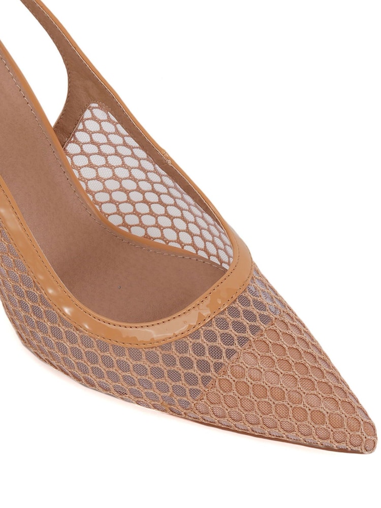 Novo Nude Ilona Mesh Point Slingback Courts - Image 6 of 6