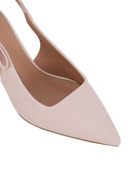 Novo Pink Indi Bow Low Heel Point Slingback Courts - Image 7 of 7