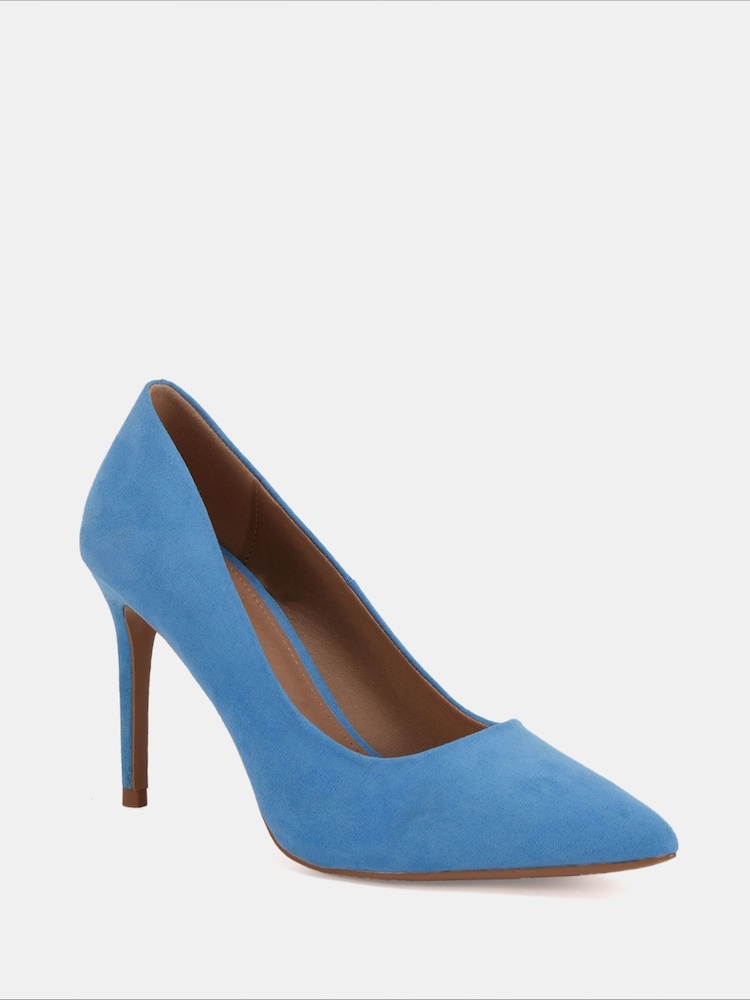 Novo Light Blue Wide Fit Impossible Point Court Shoes - Image 3 of 6