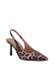 Novo Brown Iraya Point Slingback Court Shoes - Image 3 of 6