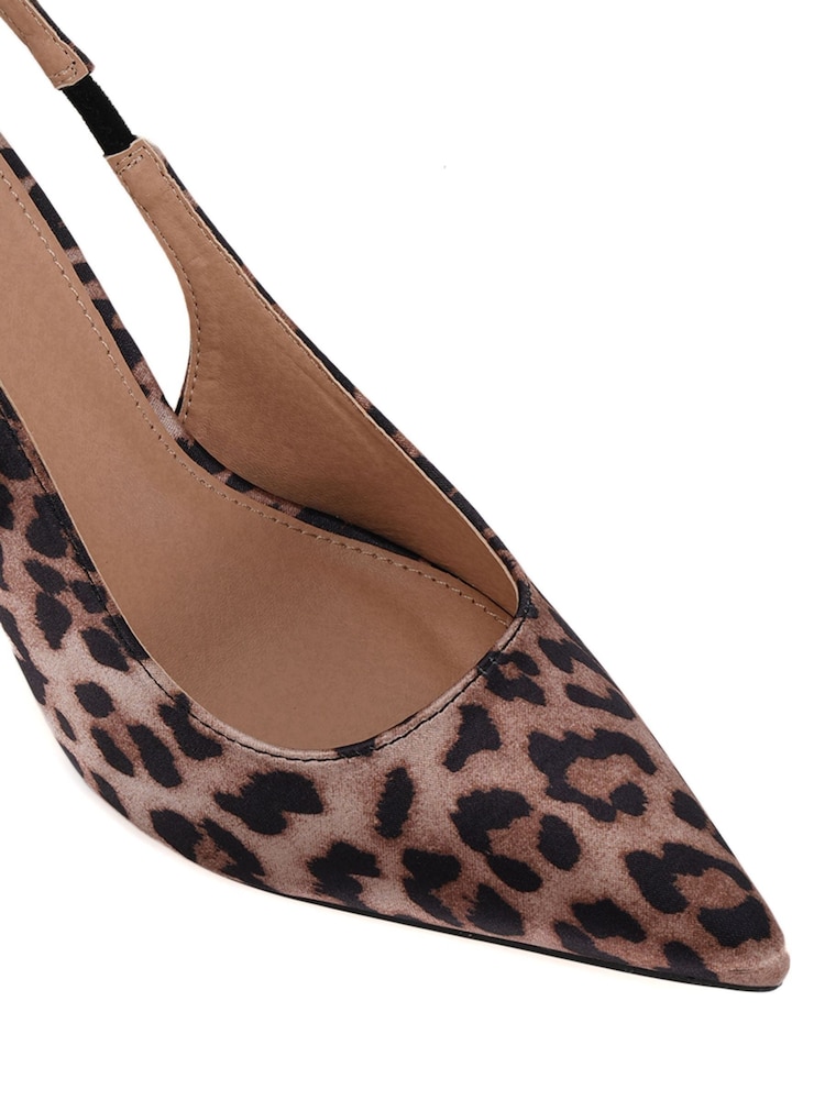 Novo Brown Iraya Point Slingback Court Shoes - Image 6 of 6