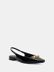 Novo Black Colish Hardware Slingback Flats - Image 3 of 6