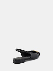 Novo Black Colish Hardware Slingback Flats - Image 4 of 6