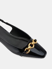 Novo Black Colish Hardware Slingback Flats - Image 6 of 6
