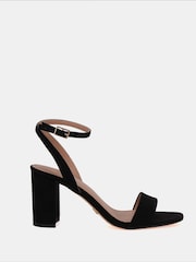 Novo Black Wide Fit Martinez Block Heel Sandals - Image 3 of 7