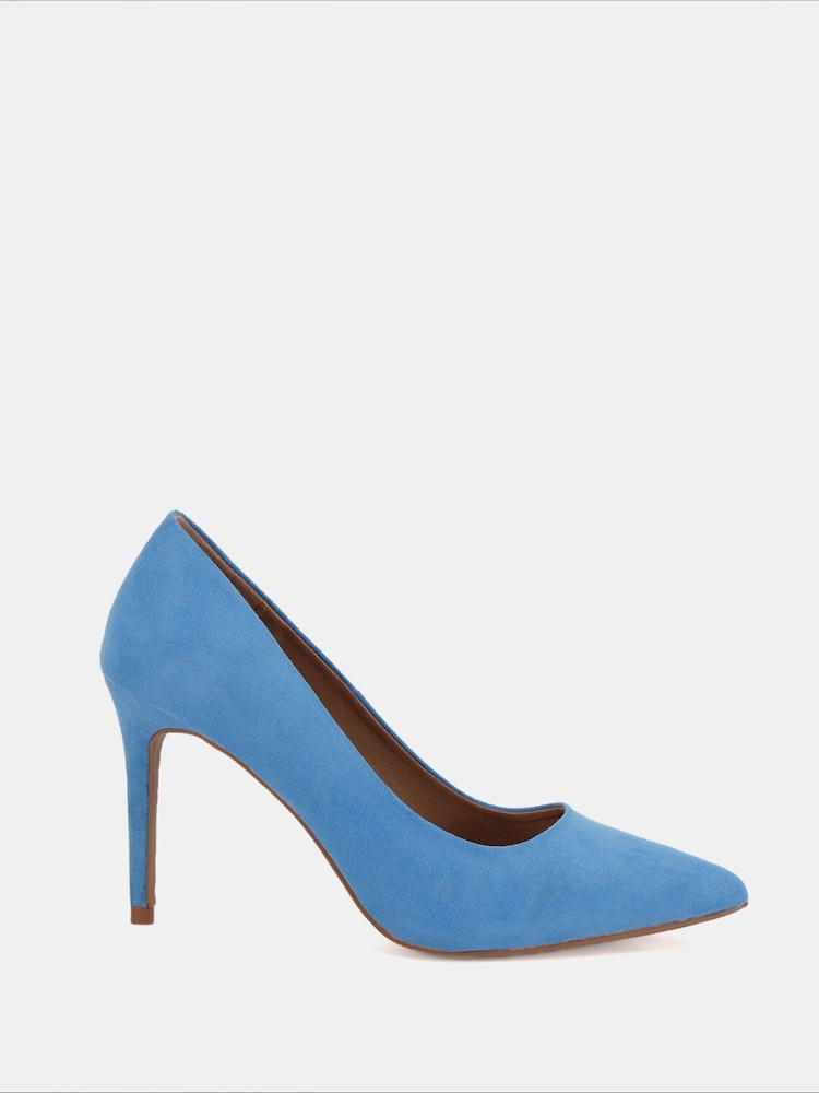Novo Blue Impossible Point Stiletto Court Shoes - Image 2 of 6