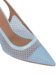 Novo Blue Ilona Mesh Point Slingback Courts - Image 6 of 6