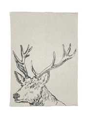 Selbrae House Linen Stag Tea Towel - Image 4 of 4