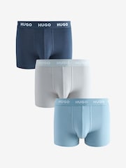 HUGO Blue Boxers 3 Pack - Image 1 of 6