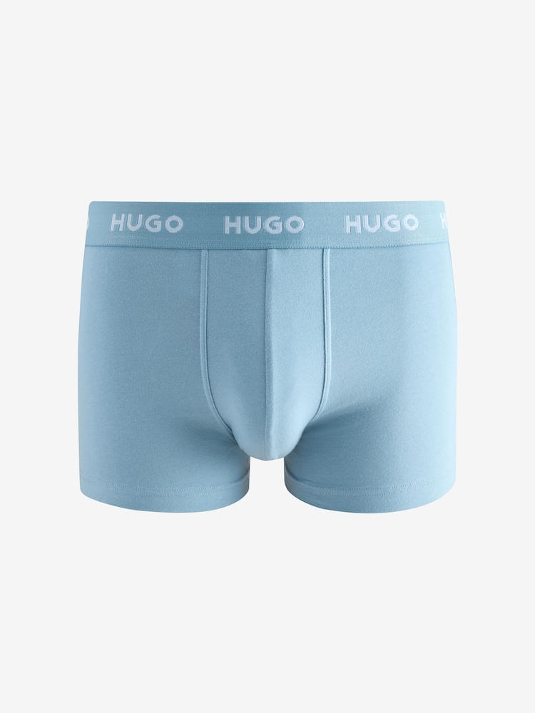 HUGO Blue Boxers 3 Pack - Image 2 of 6