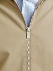 JACK & JONES Cream Zip Up Worker Jacket - Image 5 of 6