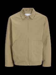 JACK & JONES Cream Zip Up Worker Jacket - Image 6 of 6
