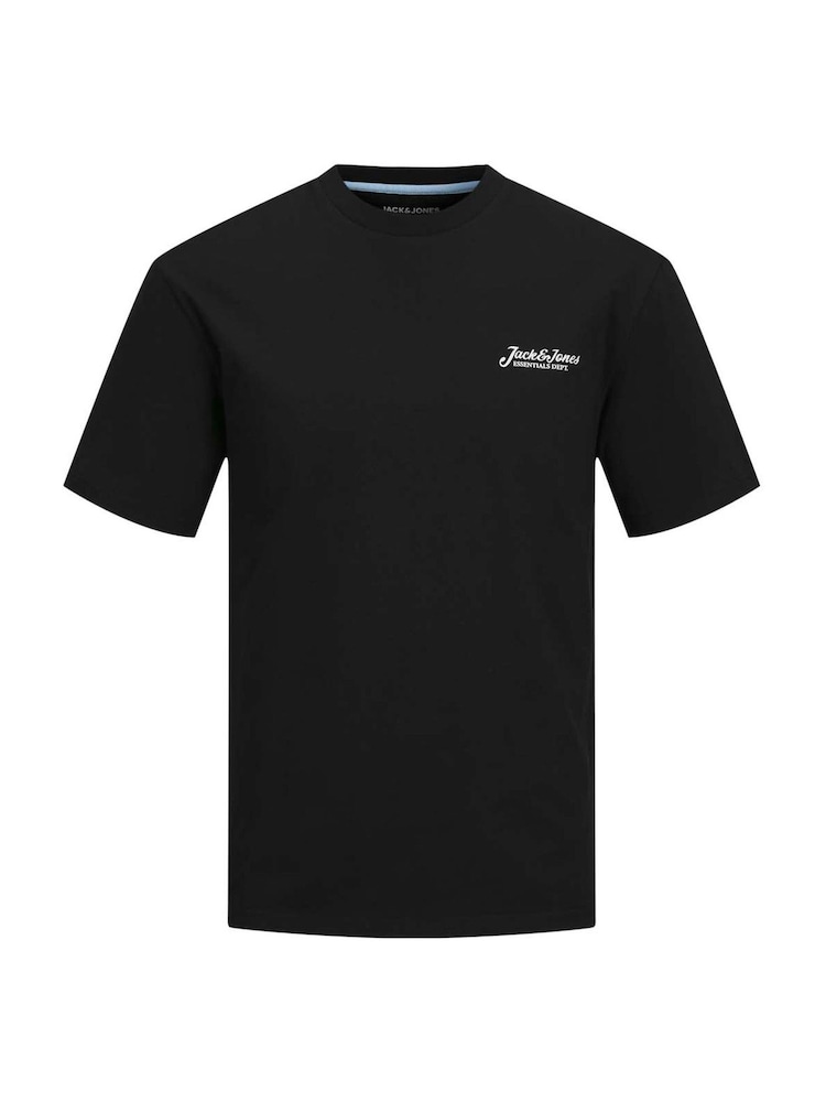 JACK & JONES Black Hoodie Sweat T-Shirt And Shorts Co Ord Set - Image 4 of 4
