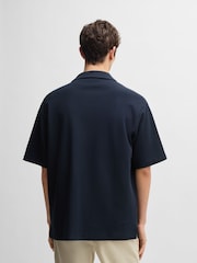 BOSS Blue Relaxed Fit 100% Cotton Logo Shirt - Image 2 of 5