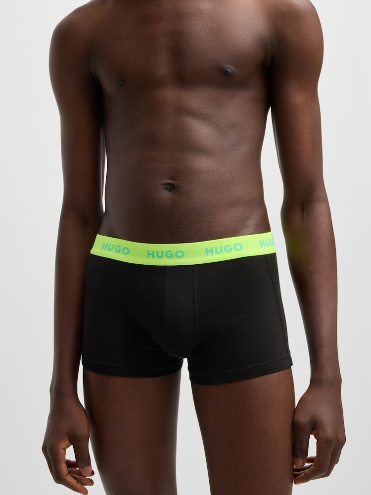 HUGO Yellow Boxers 3 Pack - Image 6 of 6