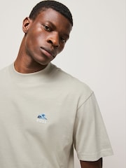 Marrón - BOSS Relaxed Fit Logo T-Shirt - Imagen 3 de 6
