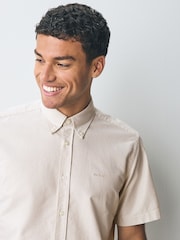 BOSS Brown Regular Fit Liam Shirt - Image 3 of 4
