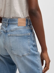 BOSS Blue Light Wash Kick Flare Stretch Denim Jeans - Image 4 of 5