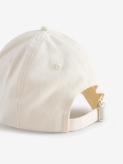 BOSS White Tonal Embroidered Logo Cap - Image 2 of 4