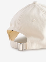 BOSS White Tonal Embroidered Logo Cap - Image 4 of 4