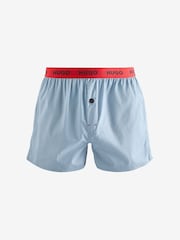 HUGO Blue 100% Cotton Boxers 3 Pack - Image 4 of 5