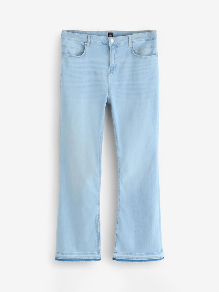 BOSS Blue Light Wash Bootcut Stretch Denim Jeans - Image 1 of 4
