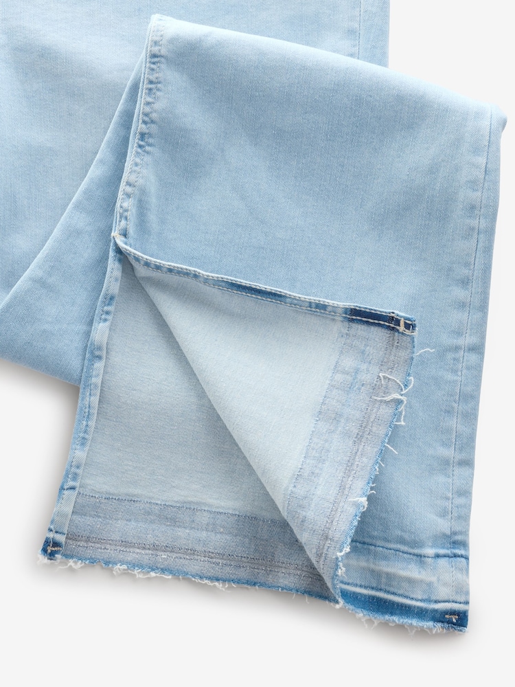 BOSS Blue Light Wash Bootcut Stretch Denim Jeans - Image 4 of 4