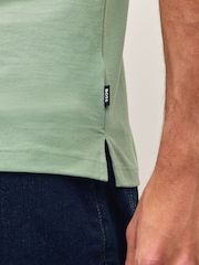BOSS Green 100% Cotton Pallas Regular-Fit Logo Polo Shirt - Image 4 of 5