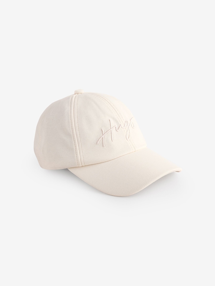HUGO Cream Ally Logo Cap - Image 1 of 4