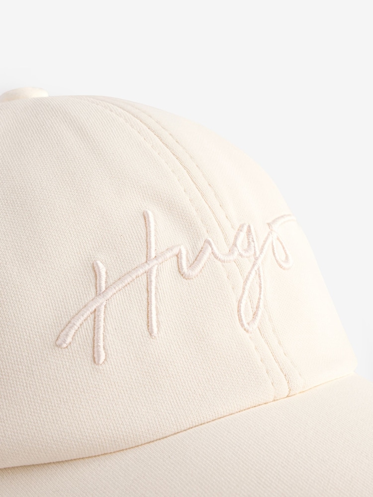 HUGO Cream Ally Logo Cap - Image 3 of 4