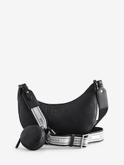 BOSS Black Addison Halfmoon Shape Cross-Body Bag - Image 1 of 4