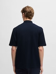 BOSS Blue 100% Cotton Palladio Regular-Fit Polo Shirt - Image 2 of 5