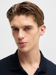BOSS Blue 100% Cotton Palladio Regular-Fit Polo Shirt - Image 4 of 5