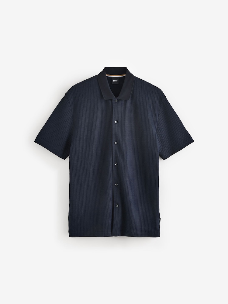 BOSS Blue 100% Cotton Palladio Regular-Fit Polo Shirt - Image 5 of 5