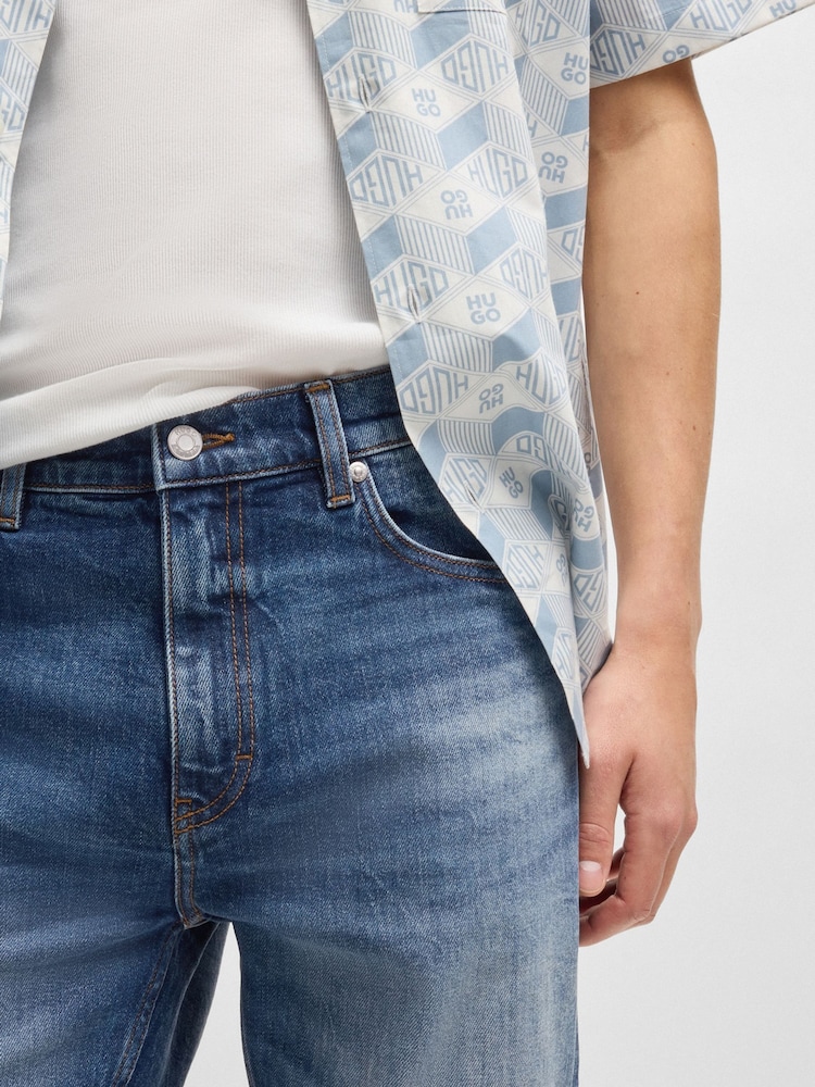 Albastru - HUGO 708 Denim Jeans - Image 4 of 5