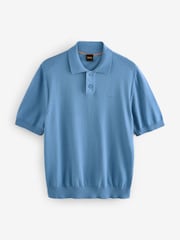 Azul - BOSS Regular Fit Asac Logo Polo Shirt - Imagen 1 de 1