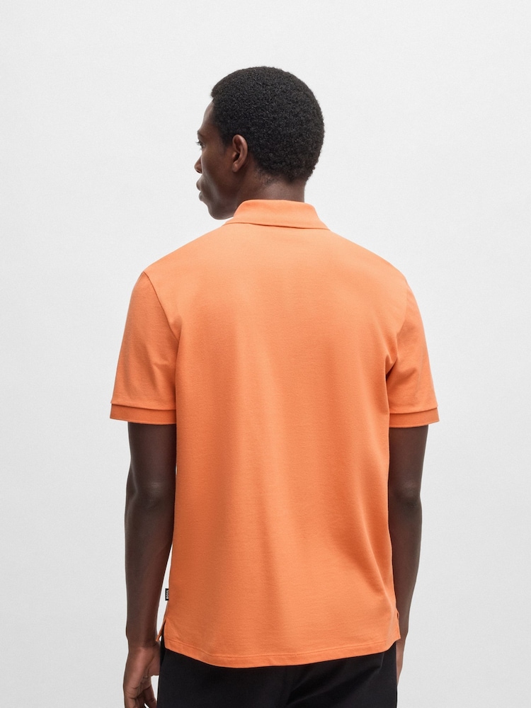 BOSS Orange Regular Fit Pallas Logo 100% Cotton Polo Shirt - Image 2 of 5 BOSS Orange Regular Fit Pallas Logo 100% Cotton Polo Shirt - Image 2 of 5