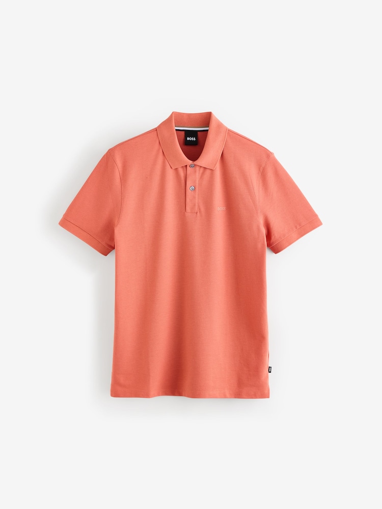 BOSS Orange Regular Fit Pallas Logo 100% Cotton Polo Shirt - Image 5 of 5 BOSS Orange Regular Fit Pallas Logo 100% Cotton Polo Shirt - Image 5 of 5