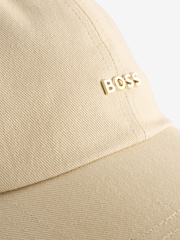 BOSS Brown Ari Metal Logo 100% Cotton Cap - Image 4 of 4