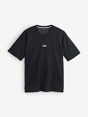 BOSS Black Relaxed-Fit 100% Cotton T-Shirt And Shorts Set - Image 6 of 7