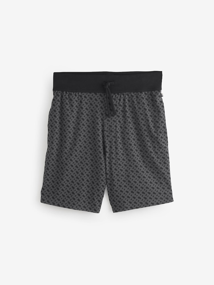 BOSS Black Relaxed-Fit 100% Cotton T-Shirt And Shorts Set - Image 7 of 7