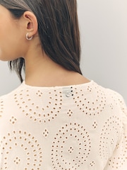 BOSS White 100% Cotton Crochet Maxi Dress - Image 5 of 9