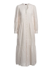 BOSS White 100% Cotton Crochet Maxi Dress - Image 7 of 9