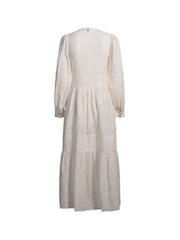 BOSS White 100% Cotton Crochet Maxi Dress - Image 8 of 9