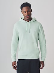 BOSS Navy Wetalk Logo Patch Terry Hoodie - Image 1 of 8