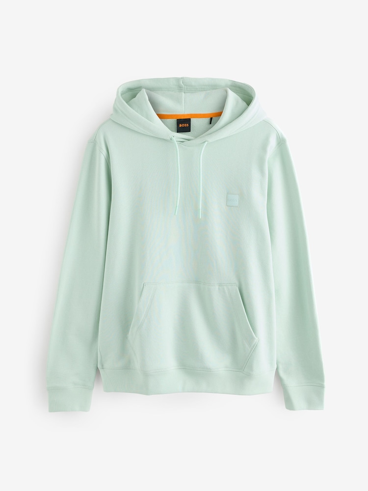 BOSS Navy Wetalk Logo Patch Terry Hoodie - Image 8 of 8