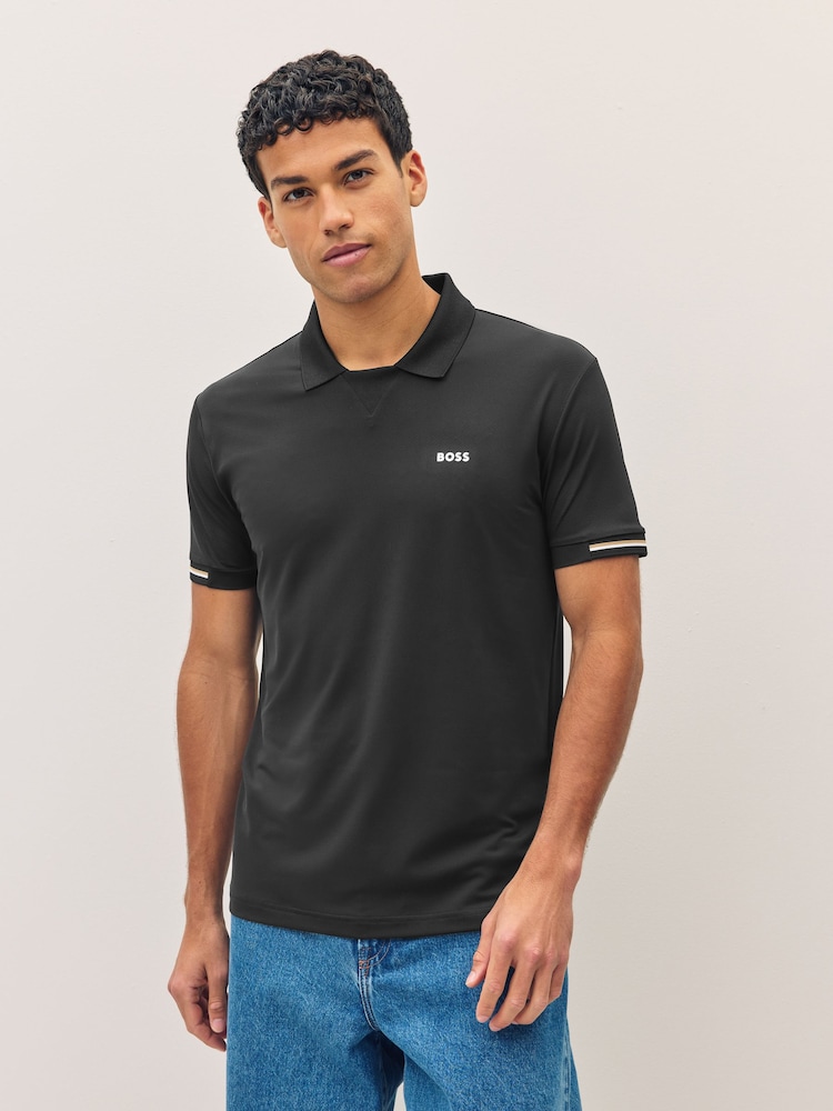 BOSS Black Golf Palle Revere Collar Regular-Fit Polo Shirt - Image 1 of 1